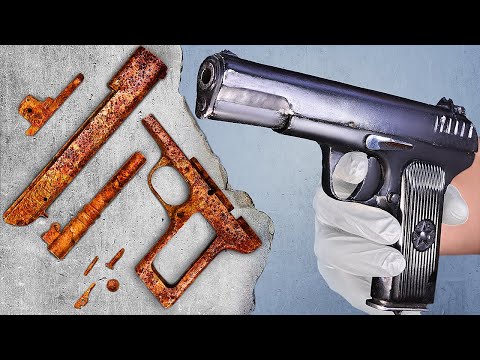 Видео: Реставрация ржавого пистолета | ТТ