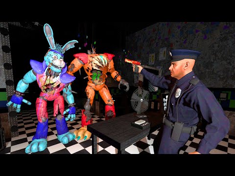 Видео: Аниматроники пугают охранника FNAF COOP ► Garry's Mod