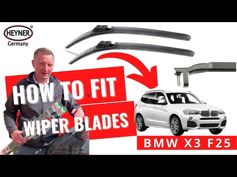 Видео: Как снять и установить щетки стеклоочистителя на BMW X3 F25 Side Lock Fit