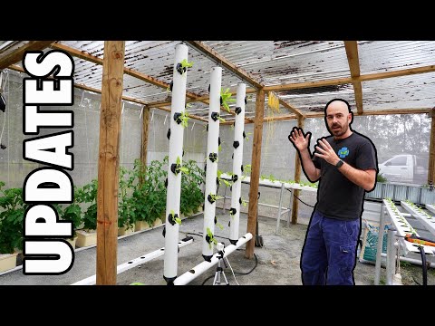 Видео: Обновления: гидропонная теплица, системы для улицы и дома, а также личные вещи