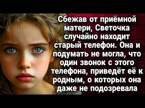 Видео: Сбежав от приёмной матери, Светочка случайно находит старый телефон. Истории из жизни.