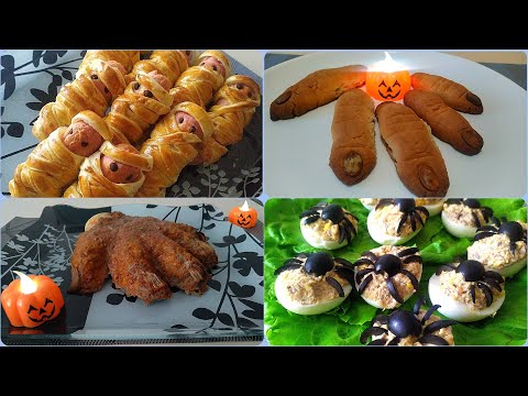 Видео: Четыре простых блюда на Хэллоуин / Four Simple Halloween Recipes