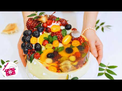 Видео: ПРОЗРАЧНЫЙ Торт с Фруктами! Готовим Дома