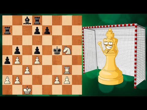 Видео: ШАХМАТНЫЙ ЭТЮД. КОРОЛЬ-ВРАТАРЬ