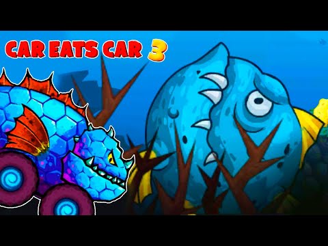 Видео: ОБНОВА Car Eats Car 3 - Хищные Машины под Водой! Большая Рыба Нападает на Тачки из Глубины