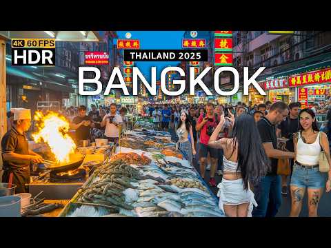 Видео: 🇹🇭 4K HDR | Чайнатаун ​​Бангкока | Лучшая уличная еда в мире | Полная пешеходная экскурсия