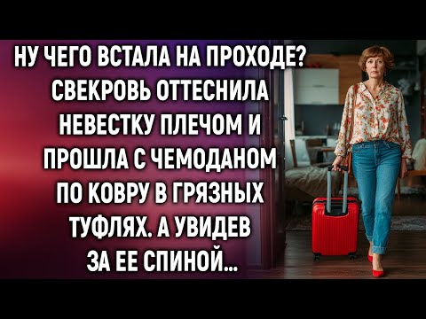 Видео: Ну чего встала на проходе? Свекровь прошла в дом с чемоданом. А увидев…