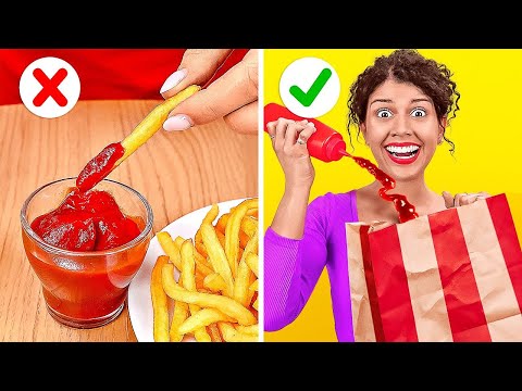 Видео: УМНЫЕ ЛАЙФХАКИ С ФАСТФУДОМ || Крутые лайфхаки из TikTok от 123 GO!