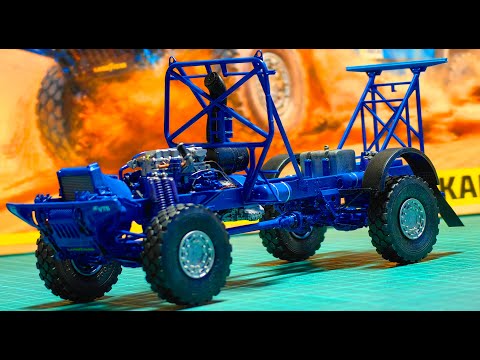 Видео: СБОРКА СБОРНОЙ МОДЕЛИ #2 - КАМАЗ 43509 КАМАЗ-Мастер от Звезда 1/35