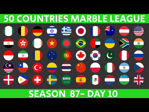 Видео: 50-страновая лига Marble Race, сезон 87, день 10/10, Marble Race в Альгоду