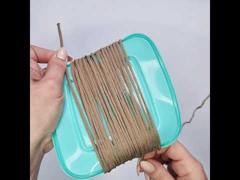 Видео: Как восстановить шнур после распускания / выпрямляем шнур после вязания / dasha_bags