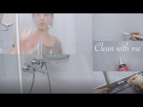 Видео: По-настоящему чистая ванная без плесени / приятный совет по уборке. / Самостоятельный ремонт ванной