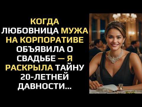 Видео: КОГДА ЛЮБОВНИЦА МУЖА НА КОРПОРАТИВЕ ОБЪЯВИЛА О СВАДЬБЕ — Я РАСКРЫЛА ТАЙНУ 20-ЛЕТНЕЙ ДАВНОСТИ...