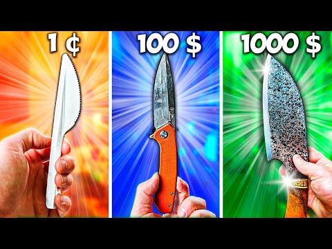 Видео: НОЖ ЗА 1$ VS 100$ VS 1000$ !)