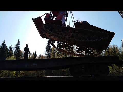 Видео: Опасная работа(Подъем трелевочника )