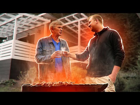 Видео: Мясо, баклажаны и зелень под крепкое! Готовлю с папой.