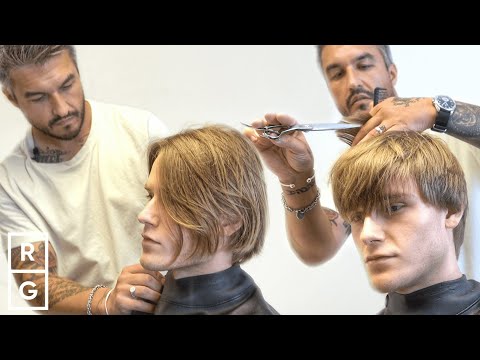 Видео: Стрижка с челкой в ​​стиле сёрфера после 2 лет длинных волос (полное преображение стрижки)