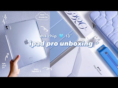 Видео: ✨ m4 iPad Pro 13" разборка 🩵 Apple карандаш Pro, магическая клавиатура + аксессуары