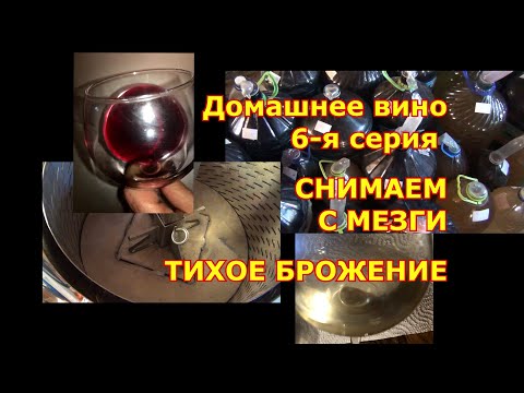 Видео: Домашнее вино. 6 я серия. ПРЕССОВАНИЕ красного сусла. ТИХОЕ БРОЖЕНИЕ ВИН