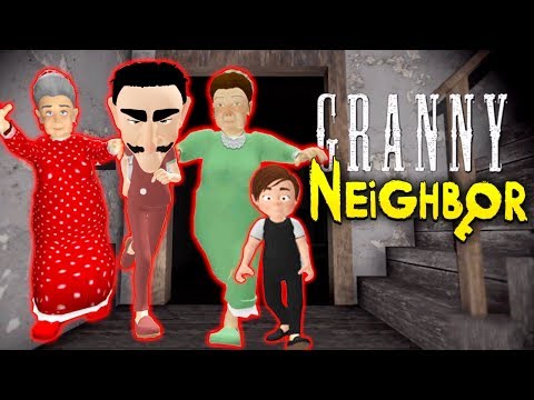 Видео: ЦЕЛАЯ СЕМЬЯ СТРАШНЫЕ СОСЕДИ ГРЕННИ - Neighbor's Family Secret Granny Escape