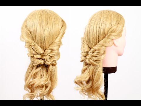 Видео: Twisted Tails Hairstyle. Прическа из хвостиков для длинных волос