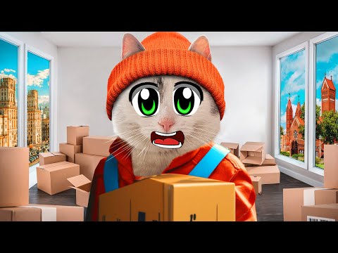 Видео: НОВЫЙ ДОМ для КОШКИ МУРКИ! РЕАКЦИЯ на СЕКРЕТНУЮ КОМНАТУ! 24 ЧАСА