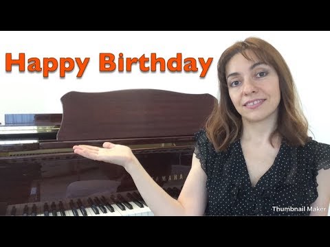 Видео: С днем рождения / Happy Birthday - Уроки фортепиано/ HOBBY PIANO