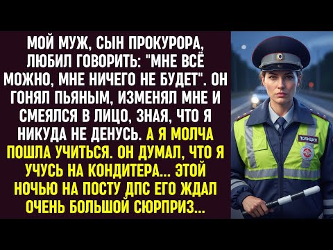 Видео: Муж-прокурорский сын всё позволял себе. На посту ДПС его ждала я — не кондитер, а инспектор.