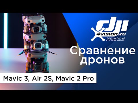 Видео: Сравнение характеристик Mavic 3, Air 2S и Mavic 2 Pro