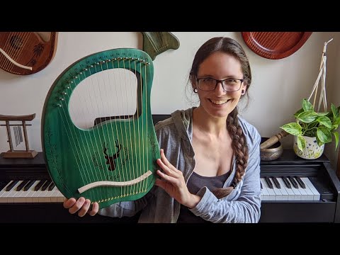 Видео: Распаковка Cega 19 String Hollowbody Lyre с Amazon