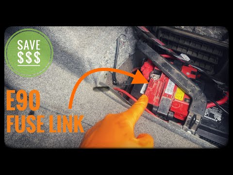 Видео: Предохранитель аккумулятора BMW E90 E91/E92/E93 2006 - 2013