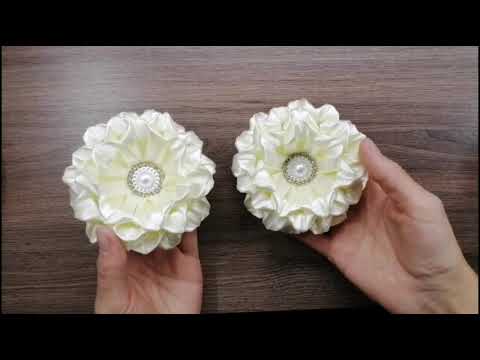 Видео: 🌸Я в восторге от  этих цветов🌸Satin Ribbon Flowers/ DIY /Tutorial