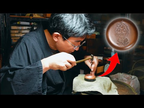 Видео: Гравировка красивой металлической коробочки — такой сложный процесс (С субтитрами)