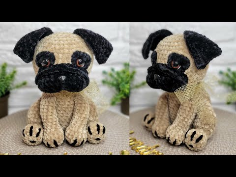 Видео: МК МОПС КРЮЧКОМ | HOW TO CROCHET PUG ❤️ #амигуруми #amigurumi