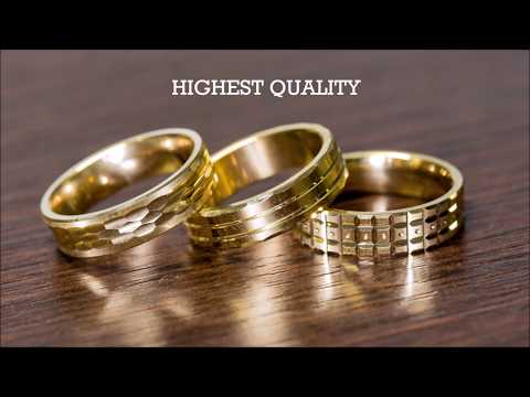 Видео: wedding ring band production, изготовление обручальных колец, La producción de anillo de bodas