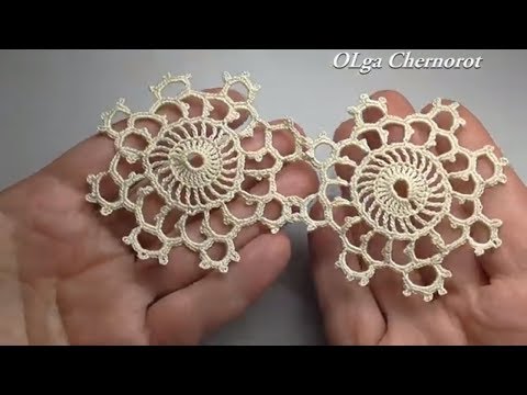 Видео: CROCHET Round motif for lace Круглый мотив для кружева