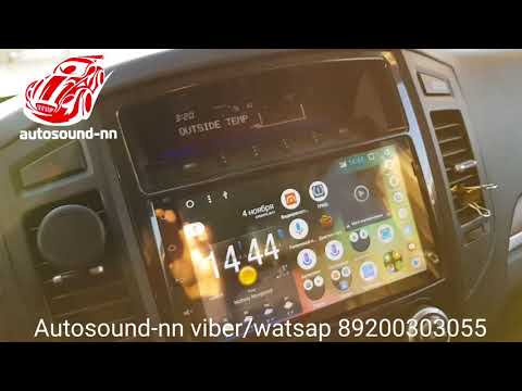 Видео: Штатная Магнитола 9" Mitsubishi Pajero 4 Rockford