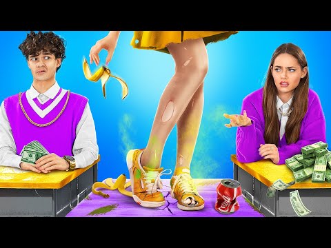 Видео: Бедная девушка в богатой школе интернате!