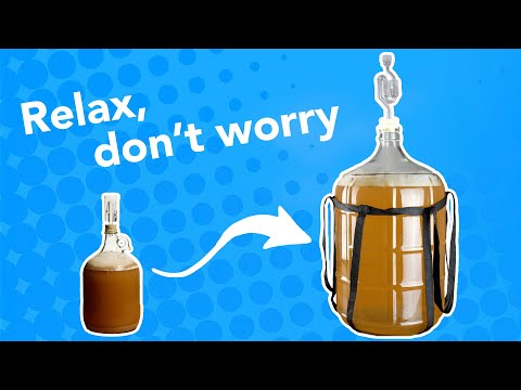 Видео: Переход с партий объемом 1 галлон до 5 галлонов (пиво, медовуха, вино или сидр)