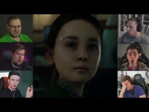 Видео: "Реакции Летсплейщиков" на Алису-Андроида из Detroit: Become Human
