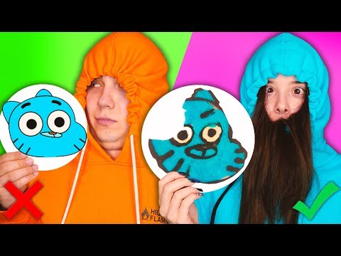 Видео: КАК ТЫ СЧИТАЕШЬ, У КОГО ЛУЧШЕ? 🔥PANCAKE ART CHALLENGE 🥞Рисуем Блинами 🥞DIY
