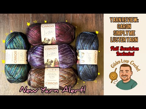 Видео: Обзор пряжи — пряжа Caron Simply Me Luster — образцы и тест на стирку/сушку включены!! #yarnspira...