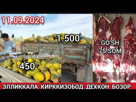 Видео: 11 сентября 2024 ЭЛЛИККАЛА КИРККИЗОБОД ДЕХКОН БОЗОР НАРХИ ГУШ 75 СУМ