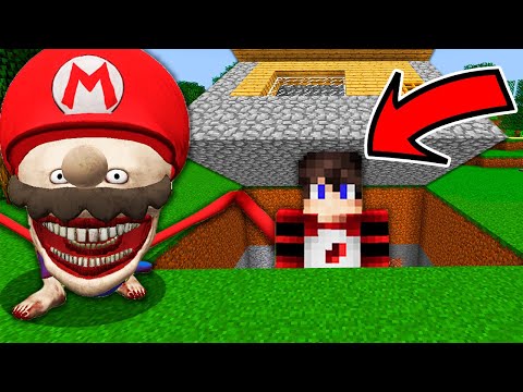 Видео: Я СПРЯТАЛСЯ ОТ МАРИО ТЕЙПСА ПОД ДОМОМ В МАЙНКРАФТ