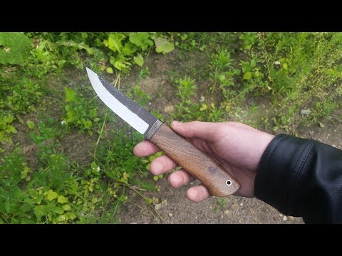 Видео: изготовление ножа из быстрореза Р6М5 (мехпилы) making knife of rapid steel