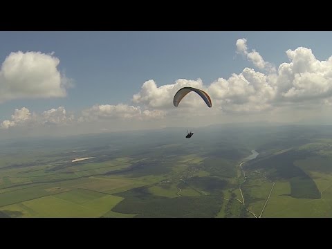 Видео: Просто полет на параплане strogonovka 31.05.16 paragliding Crimea Simferopol