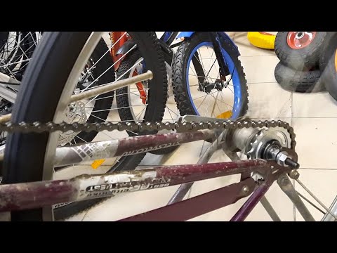 Видео: Замена задней червячной втулки велосипед Stels! Люфт заднего колеса!
