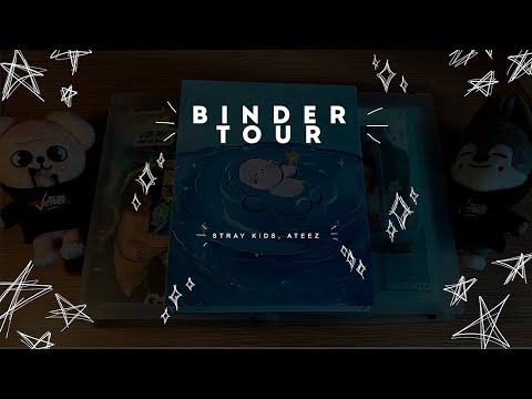 Видео: ep.1. биндер тур | binder tour: stray kids, ateez