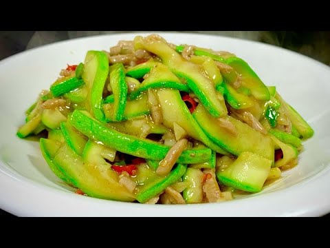 Видео: Простой и вкусный способ кабачков, подробные шаги, свежие и гладкие и готовые к употреблению