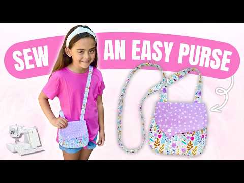 Видео: Сшейте милую сумочку для девочки всего за 13 минут! | Простой проект по шитью для начинающих (+ в...